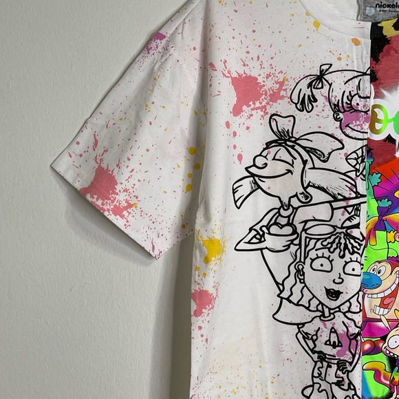 Nickelodeon Rugrats unisex t-shirt Size M Paint Splatter - Picture 3 of 7